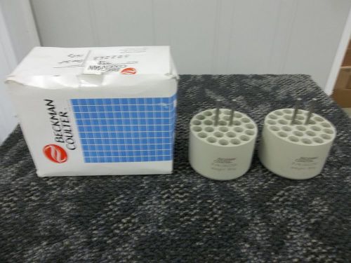 Beckman coulter disk adapter 50ml 4.5 ml set of 2 centrifuge 392263 new for sale