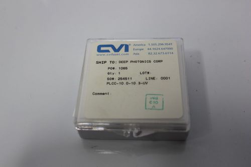 NEW CVI FUSED SILICA PLANO CONCAVE LENS LAB LASER PLCC-10.0-10.3-UV  (S14-1-6A)