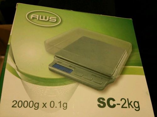 NEW AWS SC-2KG Pocket Scale 2000g x 0.1 Gram Ounce Troy Scales