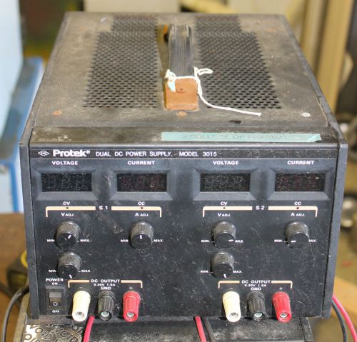 PROTEK DUAL DC POWER SUPPLY MODEL 3015