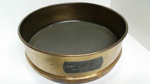 US Tyler No. 40 Brass 35 Mesh USA Standard Testing Sieve 12 inch ASTM-11 Specs