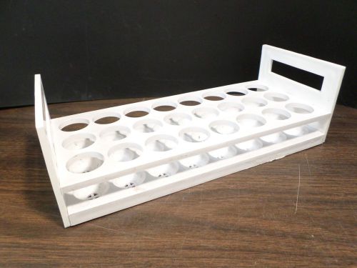 Laboratory 24-Place 30mm Plastic Culture Test Tube Rack Round Wells 3 x 8