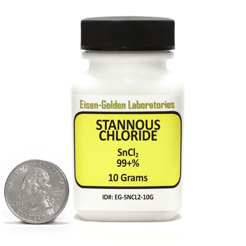 Stannous Chloride [SnCl2] 99% ACS Grade Powder 10g in a Space-Saver Bottle USA