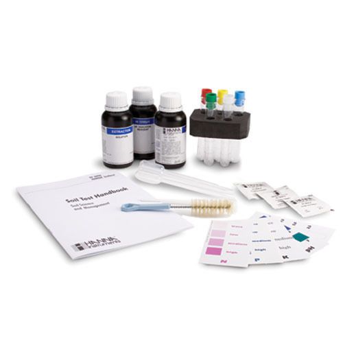 Hanna Instruments HI3895 Agriculture test kit, 10 pH, N, P &amp; K tests