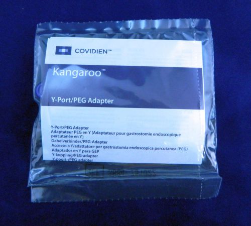 Kangaroo y-port/peg enteral connector adapter orange 8884751622 - 20 pack for sale