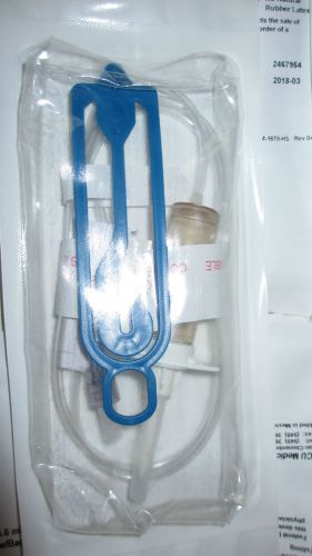 TWO(2) B3162 ICU MEDICAL 41&#034; 4.6 ML 15 DROP ADMIN SET ROTATING LUER w/BAG HANGER