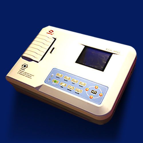 3 channel ecg ekg machine electrocardiograph contec ecg300g, 3.5&#034; tft color lcd for sale