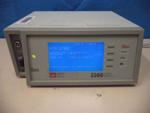 Abbott Critical Care Systems 3300 Cardiac Output Computer Cardiac Output Monitor