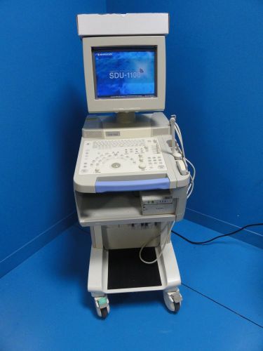 2008 SHIMADZU SDU-1100 DIAGNOSTIC ULTRASOUND W/ VA57R-0375WU &amp; EC11R-055U PROBES