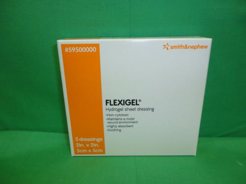 Smith &amp; Nephew Flexigel Hydrogel Sheet Dressing [595000000] Box/5