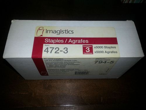 NIB OEM Oce Imagistics Staples 3 Cartridge Refills 472-3 / 794-5  3 X 5000