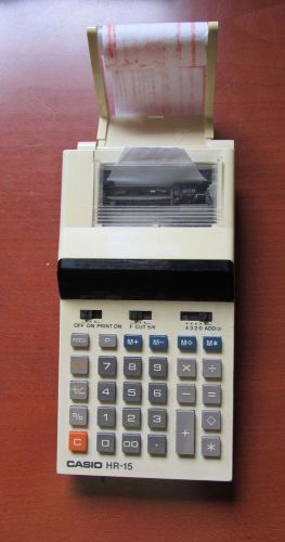 CASIO HR-15 MINI PRINTING CALCULATOR