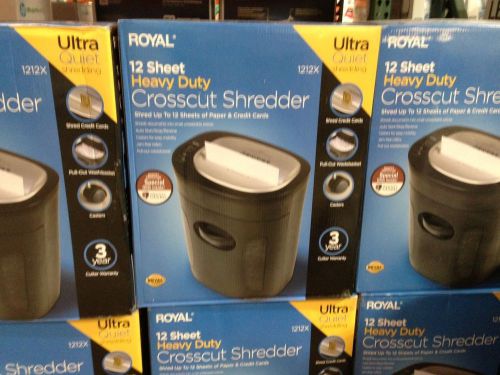 Royal 1212X Paper Shredder 12-Sheet Cross-Cut New In Box FREE SHIPPING