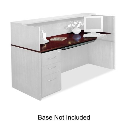 MLNCRDT72MAH Reception Desk, Top, 72&#034;x32&#034;x29-1/2&#034;, Mahogany