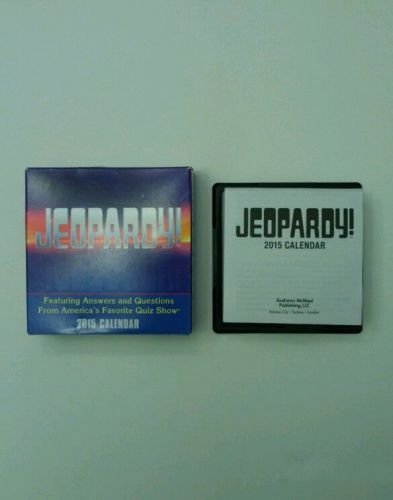 NEW Jeopardy! 2015 Daily Calendar