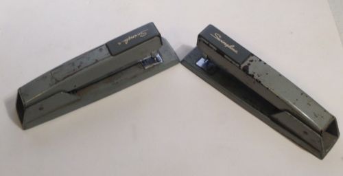 Vintage Metal Swingline Stapler Grey Office Desk Accessory Retro 747