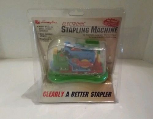 Swingline Model 21102 Clear Green Base Electronic Stapler - New In Package