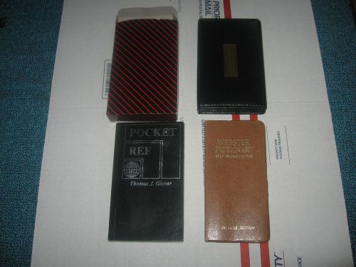 POCKET REF-DICTIONARY-(BOTH VINTAGE)**NEW IN BOX ORGANIZER STICKY NOTES* ONE BID