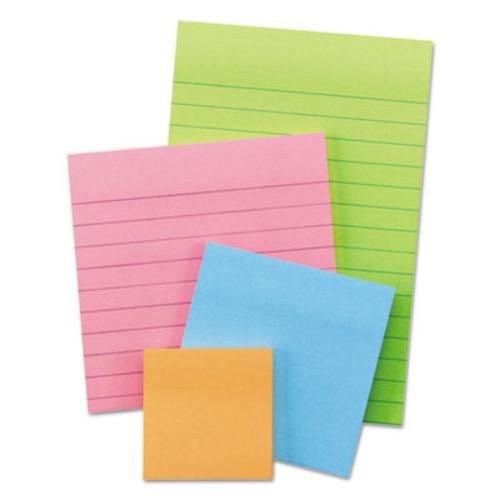 3m 4622ssan note pads in electric glow colors, asst sizes and colors, 4 45-sheet for sale