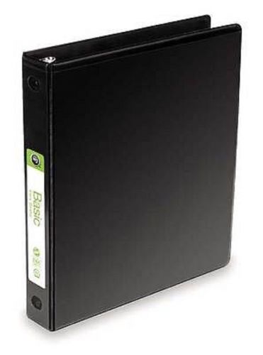 Black View Binder,O-Ring, 2in, Vinyl, Black