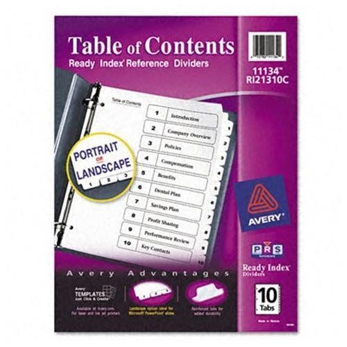 Avery Tab Divider 11134