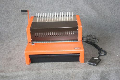 Ibico a4-epk punch &amp; binding machine w/ foot switch &#034;super heavy duty&#034; for sale