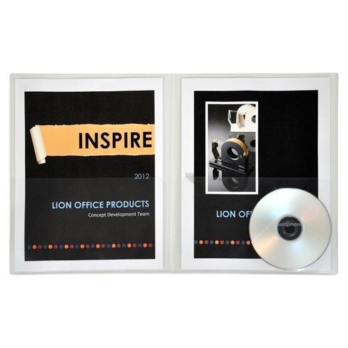 Lion Office Insta-Cover 2 Pocket Presentation Folder - 91600CR