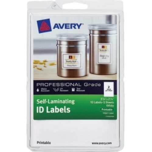 Avery Printable Self-laminating Id Labels - 3.25&#034; Width X 2.25&#034; (ave00761)