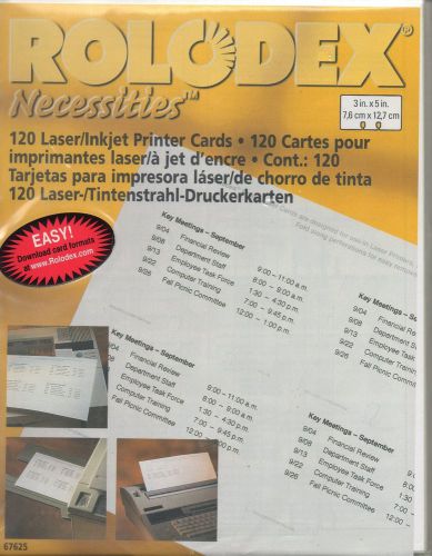 ROLODEX 67625- NECESSITIES PRINTER CARDS