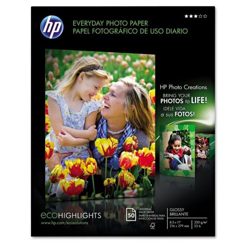 HP® Everyday Glossy Inkjet Photo Paper - 50 ct.8.5&#034; x 11&#034;  200g/m 53lb