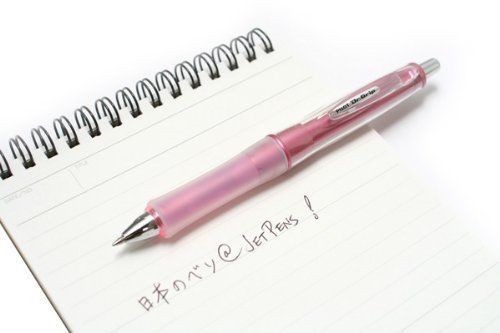 Pilot Dr. Grip G-Spec Ballpoint Pen 0.7 mm Black Ink Pink Flash Body