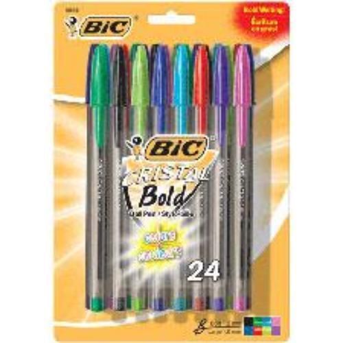 BIC Crystal Bold Fashion 24 Pack