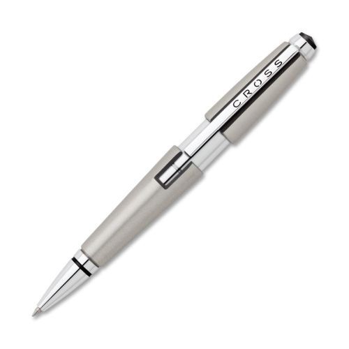 Cross Edge Gel Pen - 0.70 mm Point  - Black Ink - Titanium Barrel - 1 / Gift Box