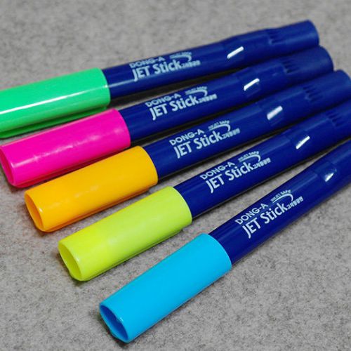 DONG-A Jet Stick Oval Type Solid Gel Highlighter INKJET SAFE - 5 COLORS (PICK 5)