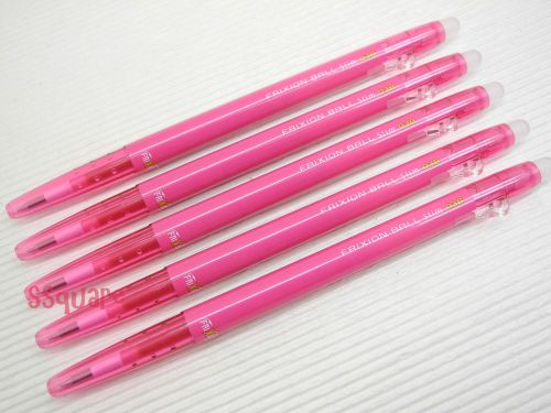 Pilot LFBS-18UF FriXion Ball Slim 0.38mm Erasable Rollerball Gel Ink Pen, Rose