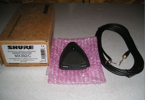 New Shure MX392/C MicroFlex Cardioid Condenser Boundary Mic Microphone