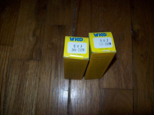 NOS 2 EHJ projector lamp/BULB  24 VOLT 250 WATT  50 HOURS