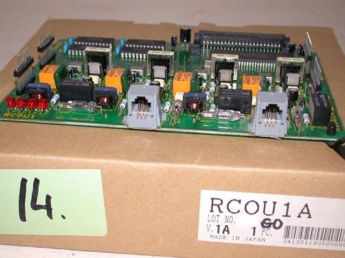 2x Toshiba Strata phone RCOU1A line system card V.1 Free S&amp;H