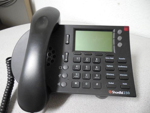 Shoretel 230 / IP230 business Phone VOIP with Handset, Stand, and Cord