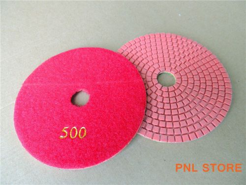 1PC Grit 500 Diamond Polishing Pads 4&#034; Wet/Dry Granite Marble Concrete Stone