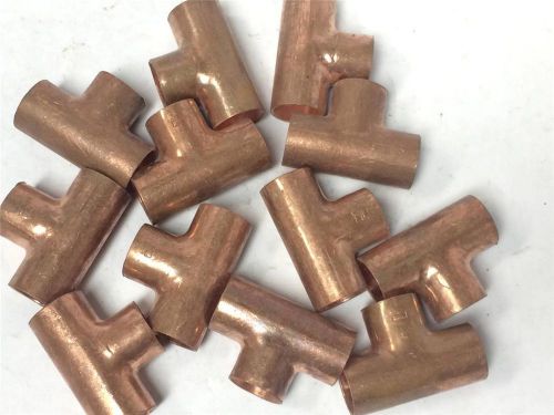 12 pcs Lot 1/2&#034; x 1/2&#034; x 1/2&#034; Mueller Copper TEE Plumbing Fittings