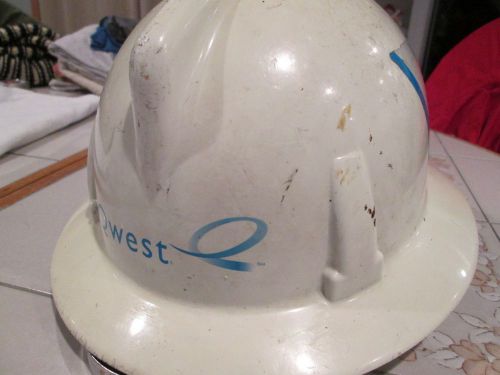 VINTAGE QWEST TELEPHONE CO.LINEMAN HARD HAT,MSA