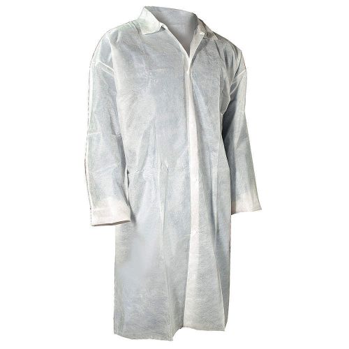 Lab Coat, Polypropylene, White, 7XL, PK30 3302S-7X