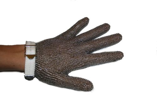 CHAIN MESH GLOVE  CAT 127M(XXS - XXL)  MATERIAL STRAP STAINLESS STEEL