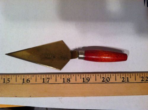 Vintage Advertising Mini Mortar Trowel Wood Handle Miller Block Evansville, In.