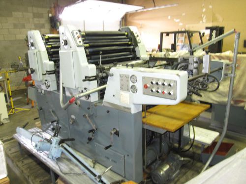 SOLNA 225 TWO COLOR SHEET FEED OFFSET PRESS 17&#034; X 25&#034;