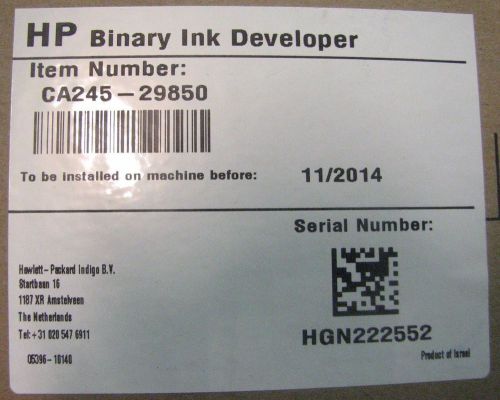 HP INDIGO HP  BID - Binary Ink Developer Unit + Inks+ Impression Sheets LOT