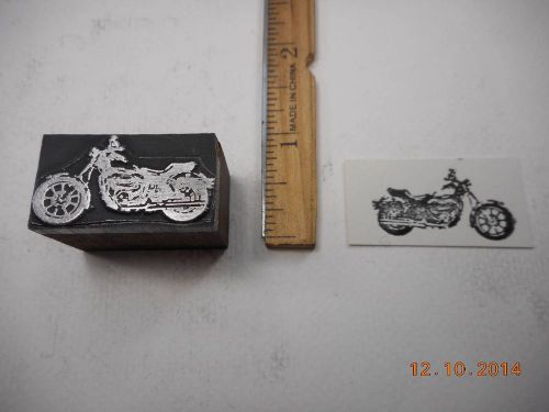 Printing Letterpress Printers Block, Motorcycle