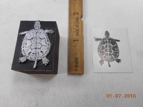 Printing Letterpress Printers Block, Turtle w Nice Shell