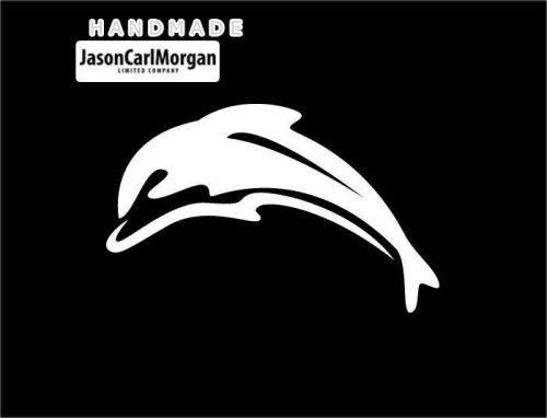 JCM® Iron On Applique Decal, Dolphin White